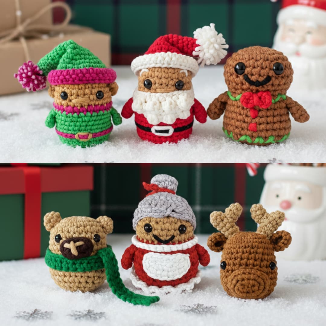 Баба Коледа, Руди и Мече, Дядо Коледа, Чарли и Жожо